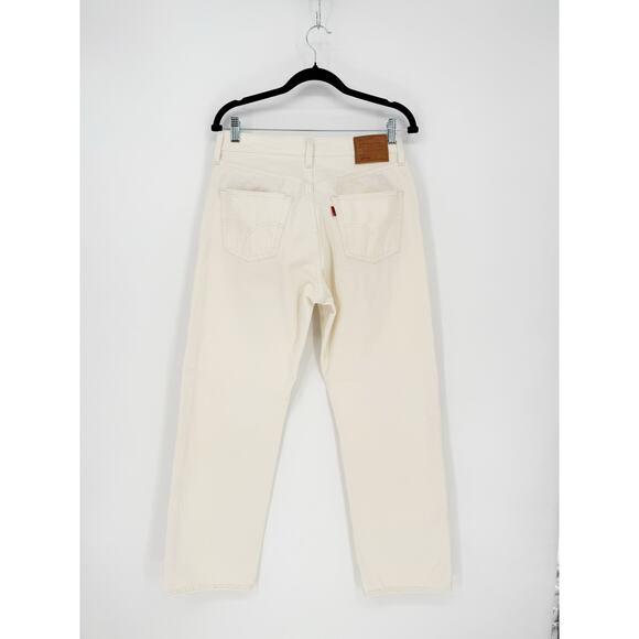 Levi’s 501 90s Denim Straight Leg Jeans in Ecru Off White Size 29 - Picture 8 of 11